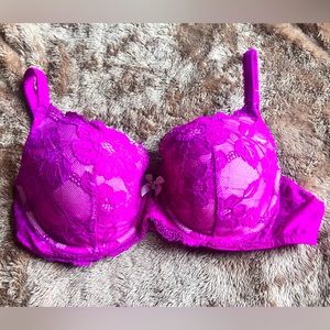 Body by Victoria’s Secret • Violet Purple Lace Lined Demi Bra •34D